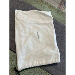 Vince White Drawstring dust Bag 14” X 10”